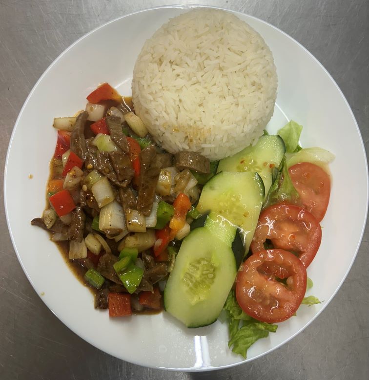 44. Shaken Soy Beef Rice (Cơm Bò Lúc Lắc Chay)